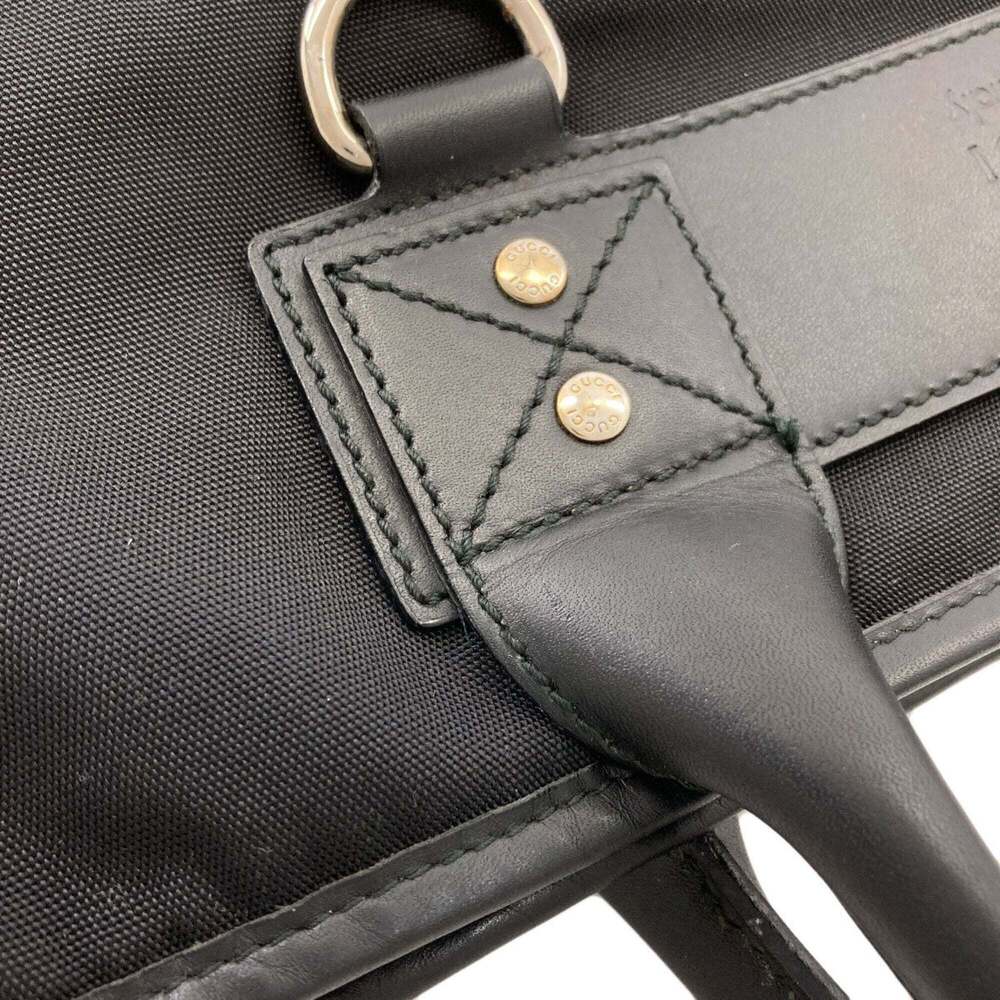 GUCCI Black Canvas Boston Bag - Picture 10 of 16
